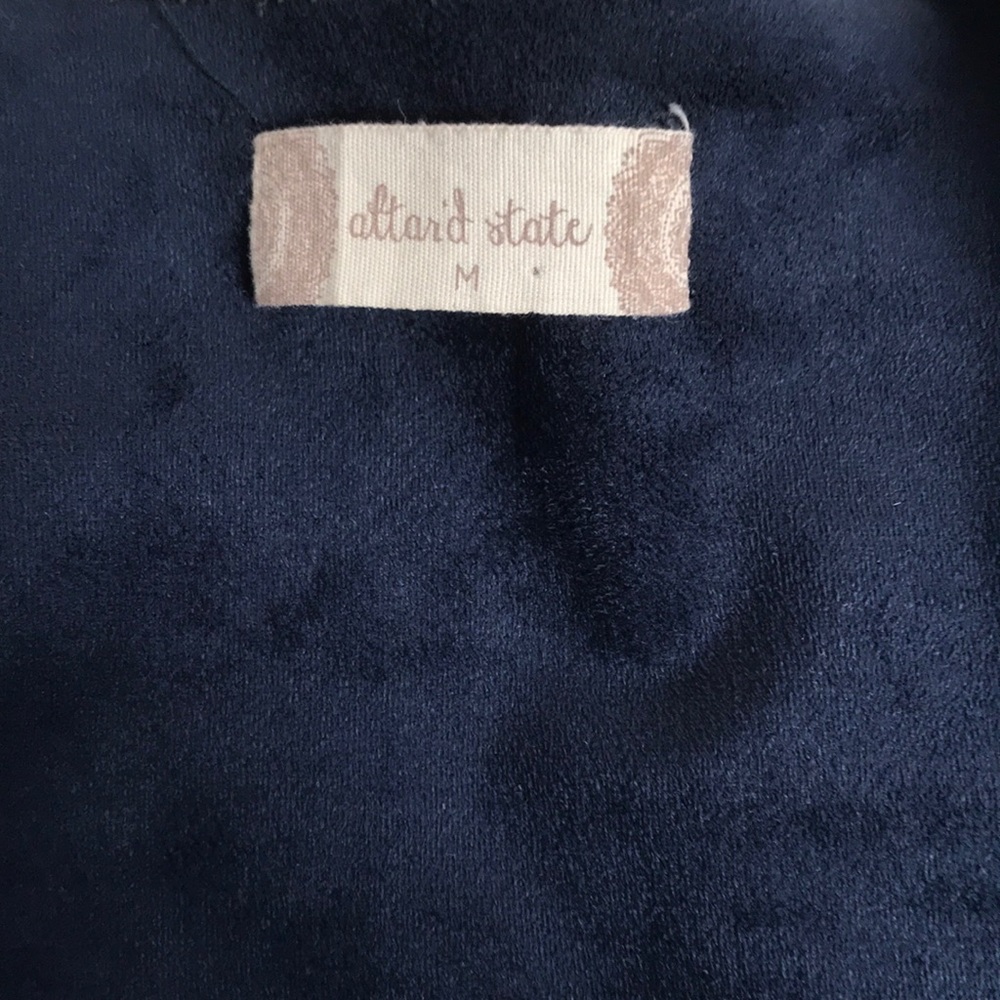 Suede blue jacket - Picture 2 of 2